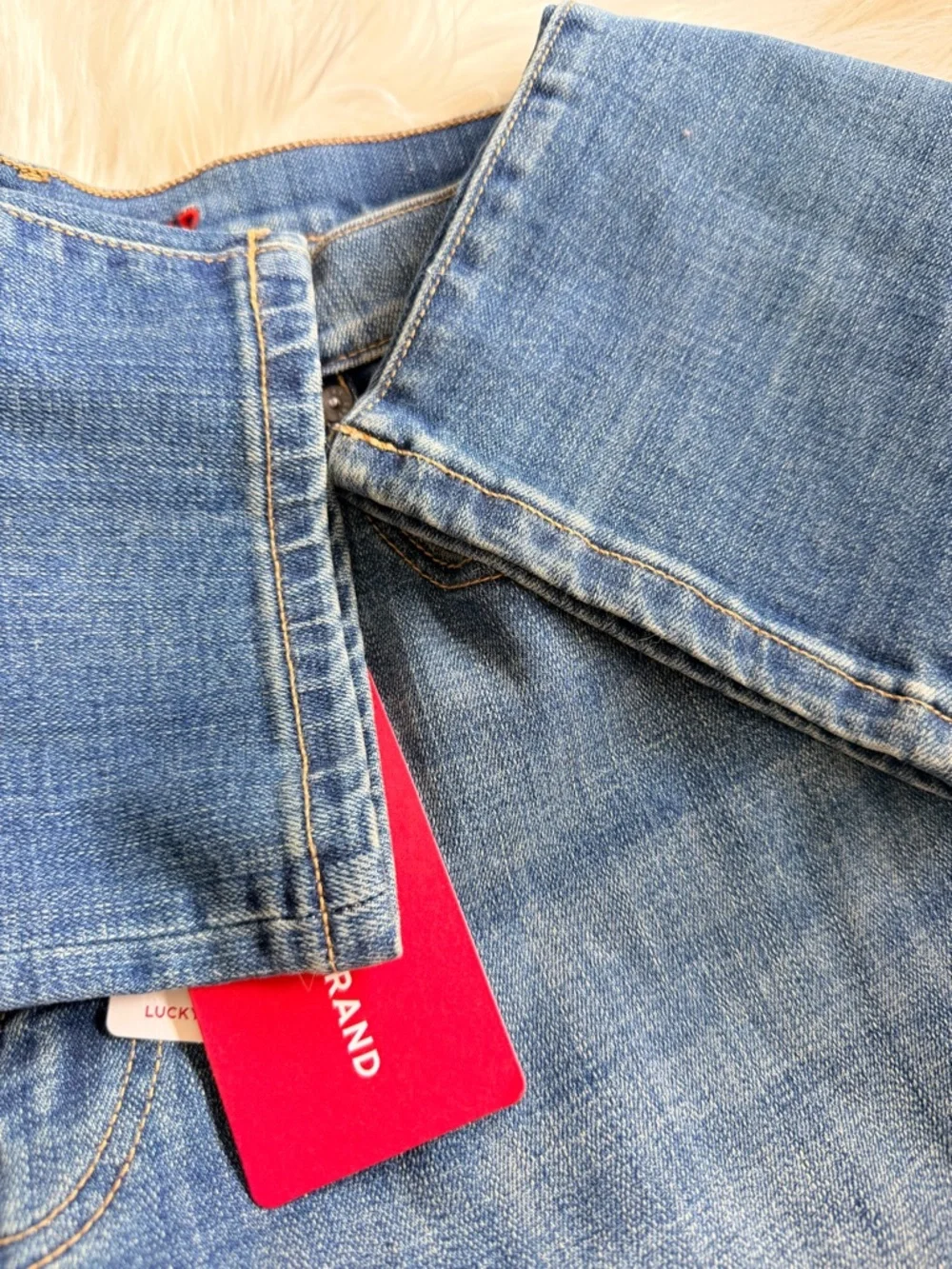 Lucky Brand Straight Leg Jeans Womens 34x32 Medium Wash NWT Classic Denim - Picture 4 of 8